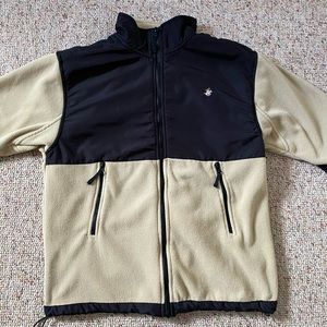 Brown & Black Polo Fleece Jacket